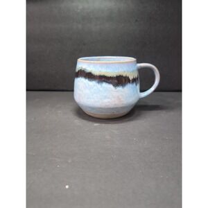 Boston Warehouse Blue Ceramic‎ Mug, Glazed Art Pottery, Drinkware, Pottery Mug